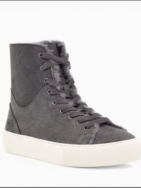 UGG Beven Genuine Shearling High Top Sneakers Size 7.5